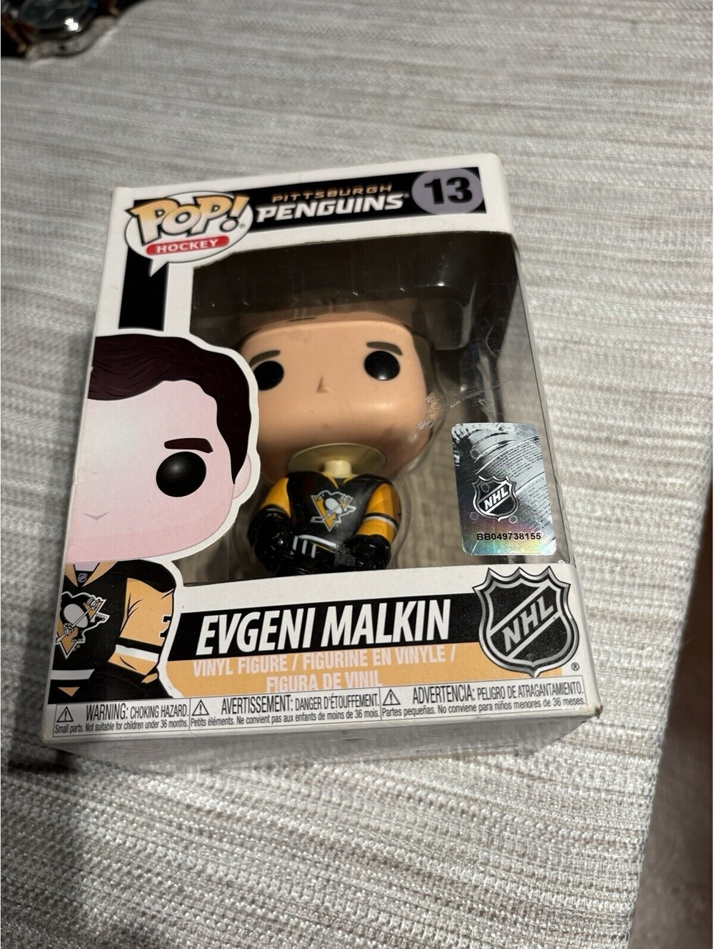 Funko Pop! Hockey - Evgeni Malkin NHL Pittsburgh Penguins - Home Jersey - #13